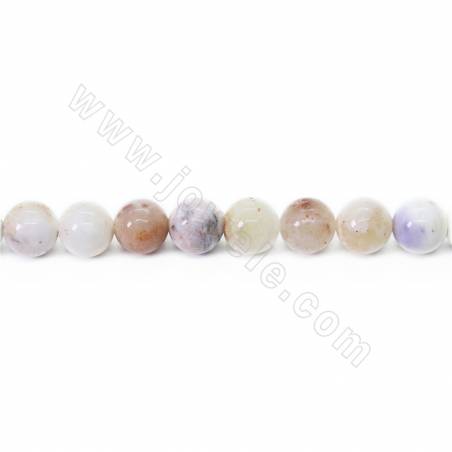 Perline opale viola naturale filo rotondo diametro 6mm foro 1mm 15~16"/filo