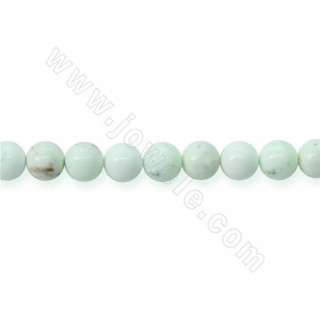Collier de perles de turquoise citron naturelle d'Australie Diamètre rond 6mm Trou 1 mm 15~16"/cordeau