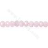 Perles de morganite rose naturelle en forme d'abaque à facettes taille 4x6 mm trou 1 mm 15~16"/cordeau
