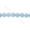 AA級海藍寶串珠 圓形 直徑10毫米 孔徑1毫米 長度39-40厘米/條