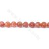 Natural golden strawberry quartz beads strand round  diameter 8 mm hole 1 mm 15~16"/strand
