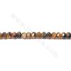 Natural tiger‘s eye faceted abacus beads strand  size 2x3mm hole 1mm 15~16"/strand