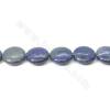 Perles de Lapis lazuli en forme de rondelle diamètre 18 mm trou 1mm 15~16"/cordeau