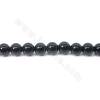 Natural black quartz beads strand round diameter 6mm hole 1 mm 15~16"/strand
