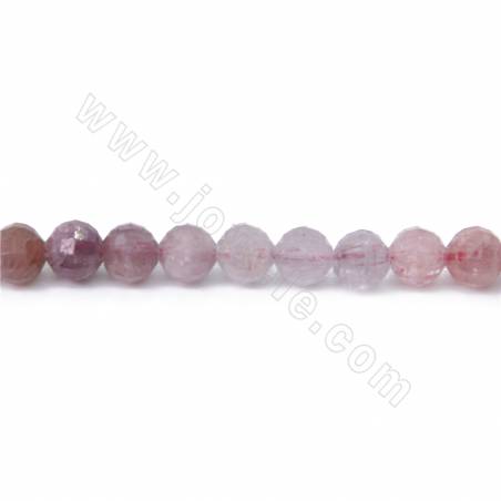 Natural spinel beads strand faceted round diameter 4 mm hole 1 mm 15~16"/strand