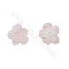 Natural pink queen conch shell charms flower size about 26-34 mm hole 1.5 mm 1 pc