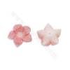 Breloques en coquille de conque royale rose naturelle taille18 mm trou1mm 4 pièces/pack
