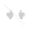 304 stainless steel  pendant  heart shape size 8x11mm hole 1.2mm 200 pcs/pack