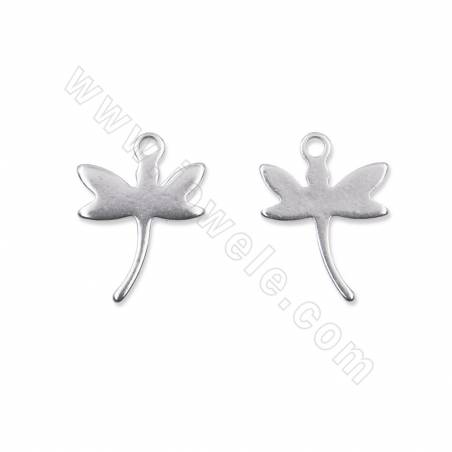 304 stainless steel pendant  dragonfly  size 8x11mm hole1.2mm 200pcs/pack