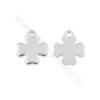 304 stainless steel  pendant clover size 10x12mm hole 1.2 mm 200pcs/pack