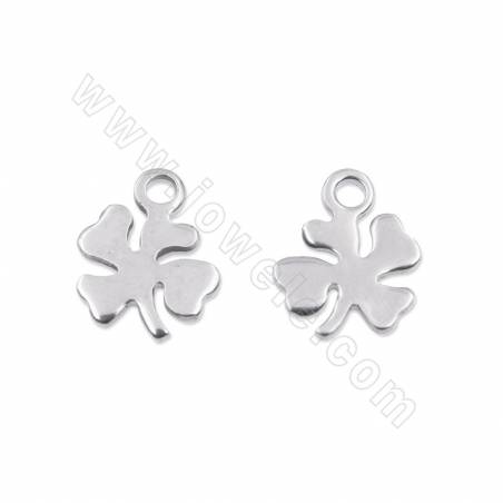 304 stainless steel pendant clover  size  8x10mm hole 1.5mm 200pcs/pack