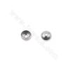 perles en acier inoxydable 304 bouchons ronds diamètre 5mm trou 0.8mm 200pièces/pack