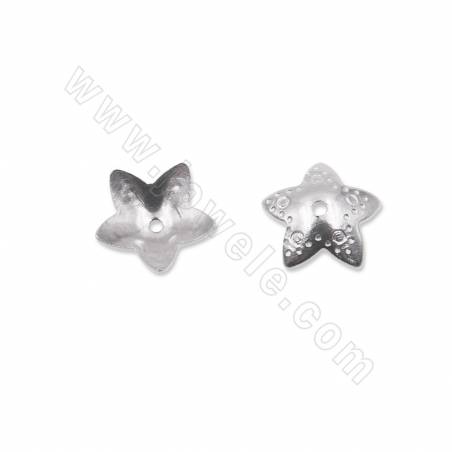 304 stainless steel bead caps flower size 7mm hole 1mm 200pcs/pack