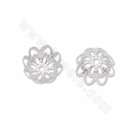 capuchons de perles en acier inoxydable 304 taille de fleur10mm trou 1.2mm 100 pièces/pack