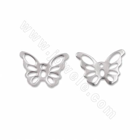 304 stainless steel pendant charms hollow butterfly size  14x10mm hole about 3mm 200pcs/pack