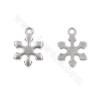 304 stainless steel pendant snowflake size 9x12mm hole 1.2mm 200pcs/pack