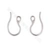 304 stainless steel earring hook findings size12x22mm pin1mm hole 2x3.5 mm 100 pieces/pack