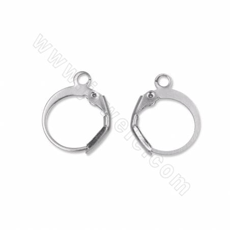 304 stainless steel leverback earring findings  size 12x15mm pin 0.8mm hole1.8mm 50 pcs/pack