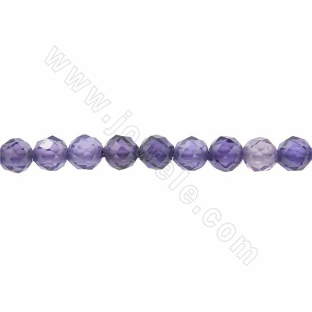 Synthèse de perles de zirconium multicolores brin à brin rond à facettes diamètre 2-4mm trou 0.8mm 15~16"/brin