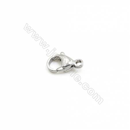 304 Stainless Steel Lobster Clasp  Size 6.6x13mm  Hole 1.5mm  300pcs/pack