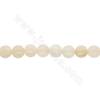 Collier de perles de topaze naturelle facettes plates rondes diamètre 6 mm trou 0.8 mm 15~16"/cordeau