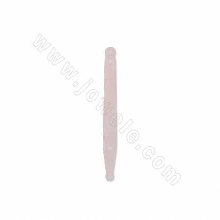 Palo de acupuntura de Cuarzo rosa& Aventurina verde Tamaño12x118mm 1unidad