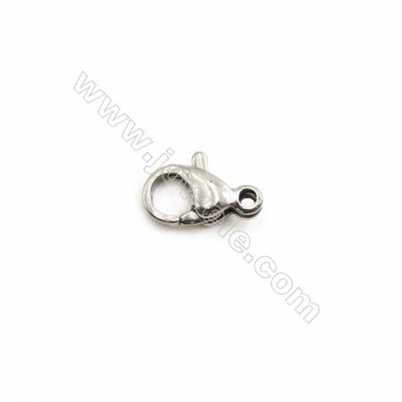 304 Stainless Steel Lobster Clasp  Size 5x10mm  Hole 0.8mm  300pcs/pack