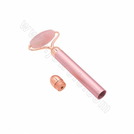 Натуральный драгоценный камень электрический массажер для лица сплав сварки розовое золото покрытием длина около 162 мм ширина 5