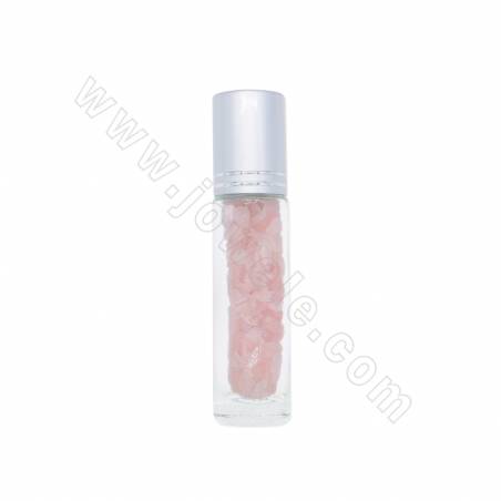 Natural gemstones chips perfume bottle size 20x86mm x1piece