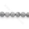 Natural  map stone beads strand round diameter 10-12mm hole 1mm 15~16"/strand