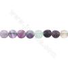 Natural colorful fluorite beads strand faceted flat round  diameter 8mm hole 1.2mm 15~16"/strand