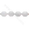 Moonstone Faceted Prismatic Size9x10mm Hole1.5mm 39-40cm/Strand