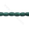 Perles de malachite naturelle en forme de tonneau taille10x14mm trou 1.2mm 15~16"/cordeau