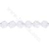 白水晶串珠 星形 尺寸12x14毫米 孔徑1.2毫米 長度39-40厘米/條