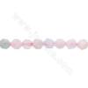 Natural morganite beads strand faceted star cut size 5x6mm hole 1.2mm 15~16"/strand