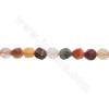 Natural assorted rutilated quartz beads strand faceted star cut size 5x6mm hole 1.2mm 15~16"/strand