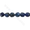 Natural Lapis lazuli beads strand faceted star cut size 7x8mm hole 1.2mm 15~16"/strand