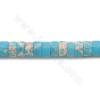 染色帝皇石串珠 隔片 尺寸2x4毫米 孔徑1.2毫米 長度39-40厘米/條