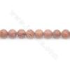 Perles de jaspe naturel rouge rayé, rond diamètre 6-10mm trou 1.2mm 15~16"/cordeau