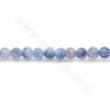 Rouleau de perles de jaspe bleu naturel rond 3-10mm trou 1.2 mm 15''-16''/cordeau