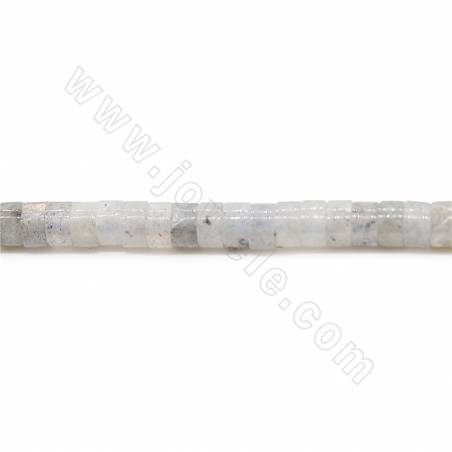 閃光石串珠 隔片 尺寸2x4毫米 孔徑1.2毫米 長度39-40厘米/條