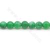 Collier de perles de jade vertes naturelles rondes diamètre 6-12mm trou 1.2mm 15''-16''/cordeau