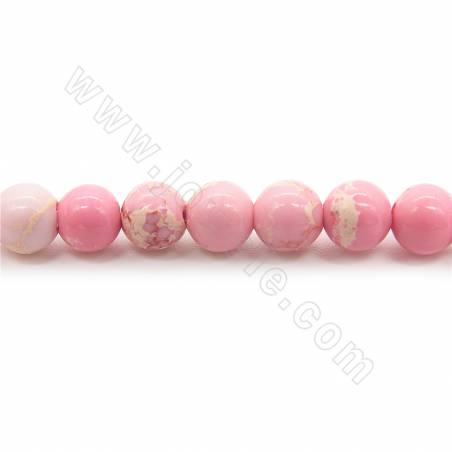 Collier de perles de jaspe impérial teintées multicolores Diamètre rond 4-12mm Trou 1.2mm 15''-16''/cordeau