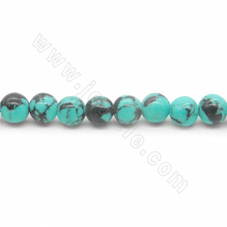 Mehrfarbig gefärbte Imperial Jasper Perlen Strang Runder Durchmesser 4-12 mm Loch 1,2 mm 15 '' - 16 '' / Strang