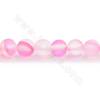 Multi -color synthèse matte perles de pierre de lune brin rond diamètre 6-10mm trou 1.2mm 15''-16''/cordeau
