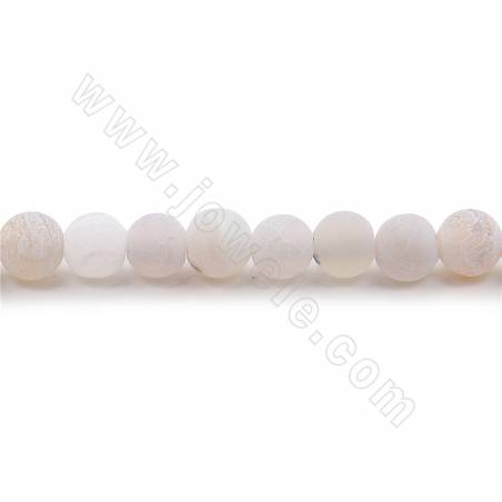 Fili di perline di agata tinta opaca e atmosferica diametro rotondo 4 mm foro 1,2 mm circa 86 perline/filamento