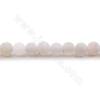 Collier de perles d'agate teintées, mattes et altérées, rondes, diamètre 4 mm, trou 1,2 mm, environ 86 perles par collier