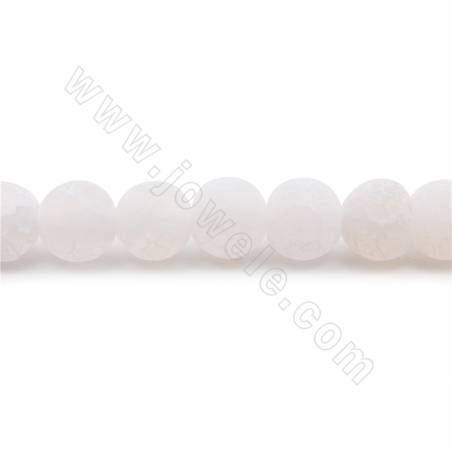 Fili di perline di agata tinta opaca e atmosferica diametro rotondo 6 mm foro 1,2 mm circa 65 perline/filamento