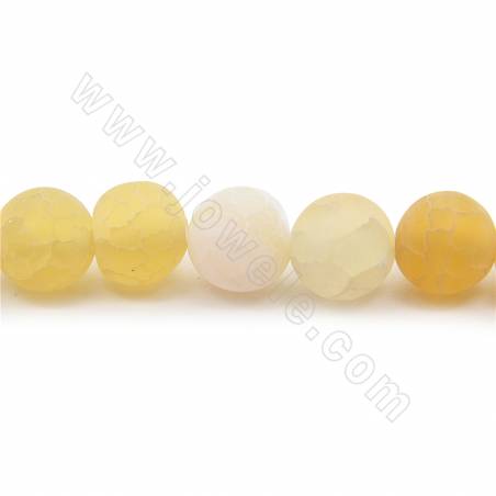 Fili di perline di agata tinta opaca e atmosferica diametro rotondo 8 mm foro 1,2 mm circa 45 perline/filo