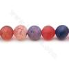 Dyed Matte Weathered Agate Beads Strand  Round Diameter 8mm Hole 1.2mm About 45 Beads/Strand 39-40cm